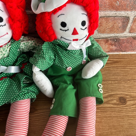 Vintage handmade Raggedy Ann and Andy dolls handcrafted by me about 40 years ago - Picture 4 of 5
